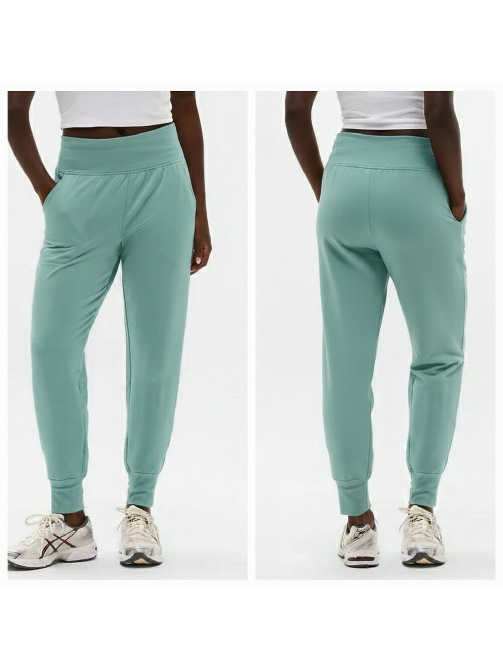 NWT Athleta Womens Coaster Luxe High Rise Jogger Pants Fleece Sweatpants Size L